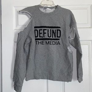 Sheshow Defund The Media Sweatshirt